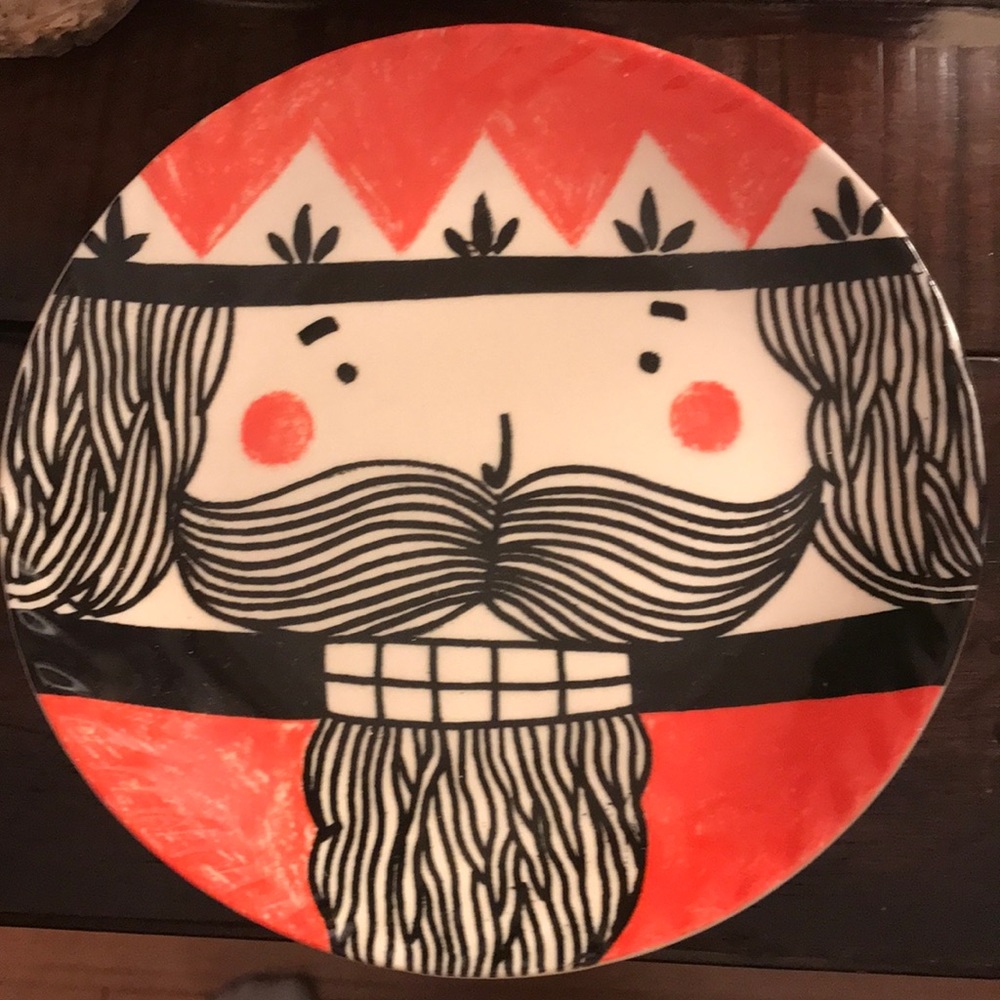 Anthropologie x Krafty K Nutcracker Side Plate bc NWOT